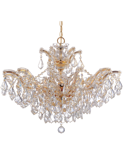 Crystorama 6-light Maria Theresa Chandelier In Neutral