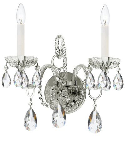 Crystorama 2-light Traditional Crystal Sconce