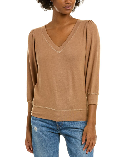 Michael Stars Gabriella Sweatshirt In Brown
