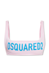 DSQUARED2 DSQUARED2 LOGO PRINTED SWIMSUIT TOP