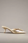 Sam Edelman Brit Kitten Heel Mule In Gold