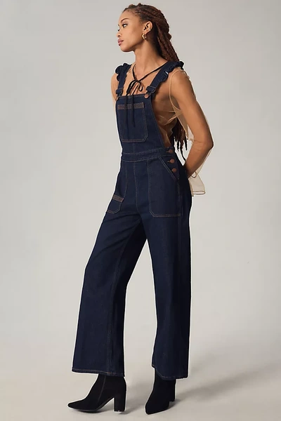 Seventy + Mochi Elodie Frill Dungarees In Blue