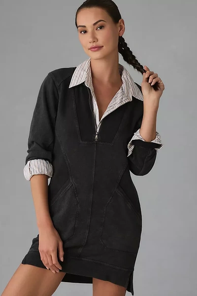 daily practice by anthropologie meru mini dress Daily Practice by Anthropologie Meru Zip-Front Mini Dress L