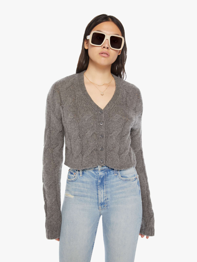Sablyn Jolie Cabel Knit Cardigan Thunder Sweater In Grey