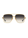 Dita Eyewear Men's Grand-emperik 61mm Navigator Sunglasses In Yellow Gold Matte Black