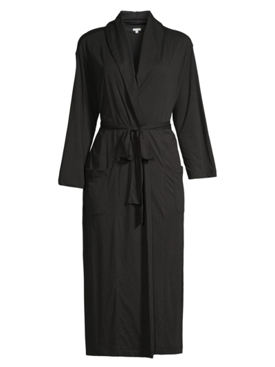 Skin Carina Maxi Robe In Black