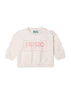 KENZO BABY GIRL'S & LITTLE GIRL'S LOGO SPECKLED CREWNECK SWEATSHIRT