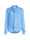 Michael Michael Kors Blouse With Bow In Azure