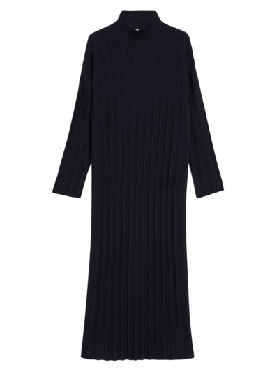 Max Mara Women's Virgin Wool Sweaterdress In Ultramarine