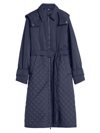 WEEKEND MAX MARA WOMEN'S QUILTED BELTED RAINCOAT