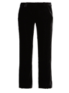 Balmain Velvet Bootcut Pants In Black