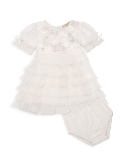 Tutu Du Monde Baby Girl's Bebe Dreamscape Tulle Dress In Milk
