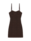 GIVENCHY WOMEN'S STRAPS DRESS IN 4G JACQUARD WITH CORSET DETAIL