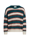 ISABEL MARANT MEN'S DRUSSELLH MOHAIR STRIPED SWEATER