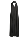 ONE33 SOCIAL WOMEN'S SATIN SLEEVELESS PLEATED GOWN