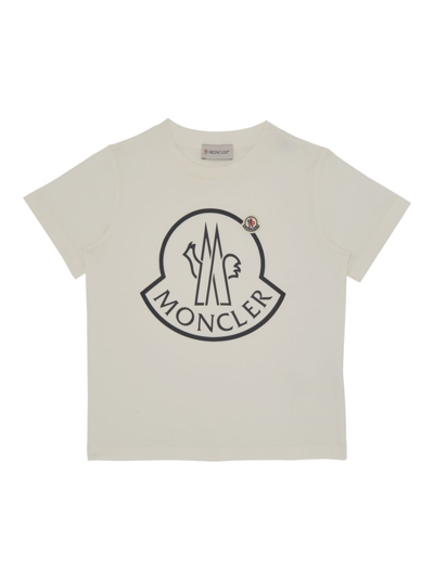 Moncler Little Girl's & Girl's Logo Cotton T-shirt In White