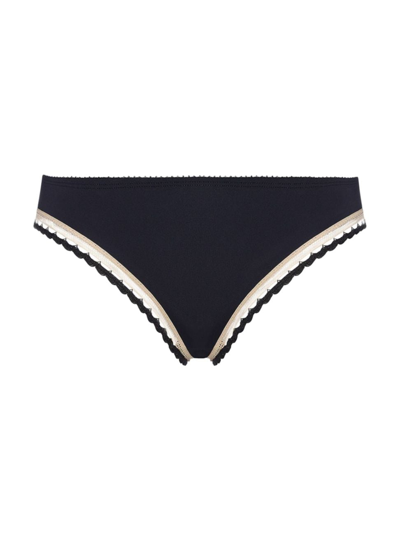 Eres Women's Flash Jersey Bikini Briefs In Noir Rose Petale