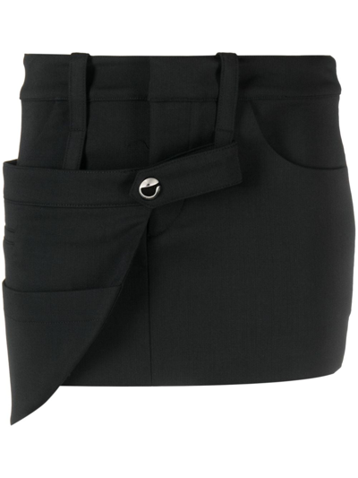 COPERNI STRAP-DETAIL MINI SKIRT