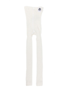 Mini Rodini Pointelle-knit High-waist Leggings In White