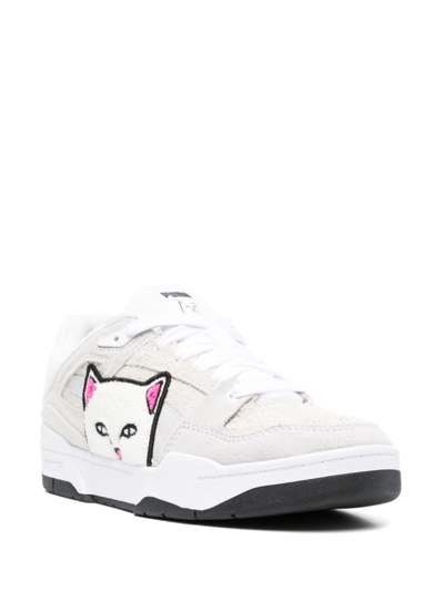 Puma X Ripndip Slipstream Lace-up Sneakers In White