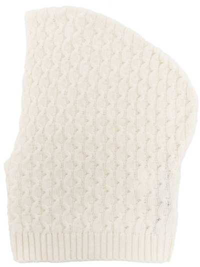 Fabiana Filippi Cable-knit Cashmere Beanie In Neutrals