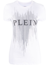 Philipp Plein Sexy Pure Fit Logo-appliqué T-shirt In White