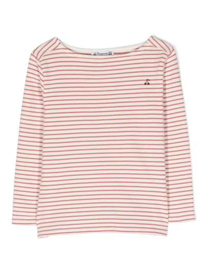 Bonpoint Kids' Dawn Striped T-shirt In White