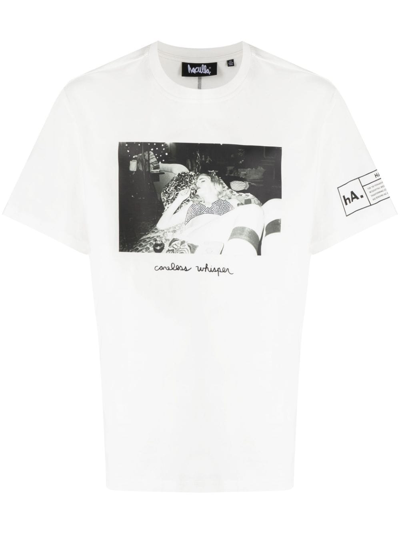 Haculla Careless Whisper Cotton T-shirt In White