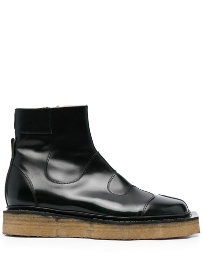 Henrik Vibskov Enzo Driver Ankle Boots In Green