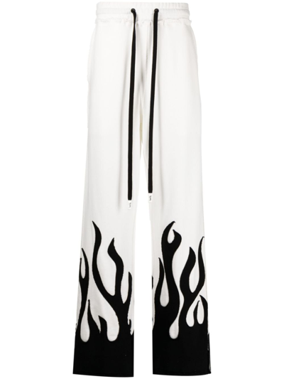 Haculla Up In Flames Knit Trousers In White