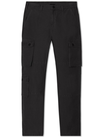 John Elliott Straight-leg Cotton Trousers In Black