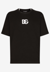 Dolce & Gabbana Dg Logo Print T-shirt In Black