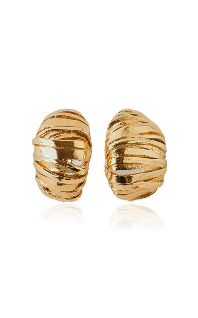 Paola Sighinolfi Blass 18k Gold-plated Earrings In Yellow