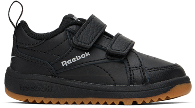 Reebok Baby Black Weebok Clasp Low Trainers In Core Black/gum