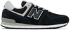 New Balance ' 574 Core In Black/silver Metal