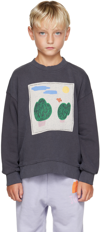 Jellymallow Way Home Cotton Jersey Sweatshirt In Navy