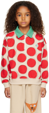 JELLYMALLOW KIDS BEIGE & RED DOT POLO