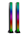 Vysn 2-pack Black Getlit Sound Activated Multi-color Light Bar In Black