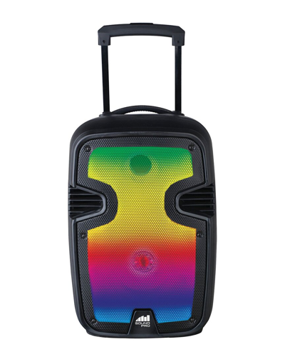 Naxa Portable 12-in-1 Bluetooth Blaze Party Speaker With Full Glow Disco Lights In Black