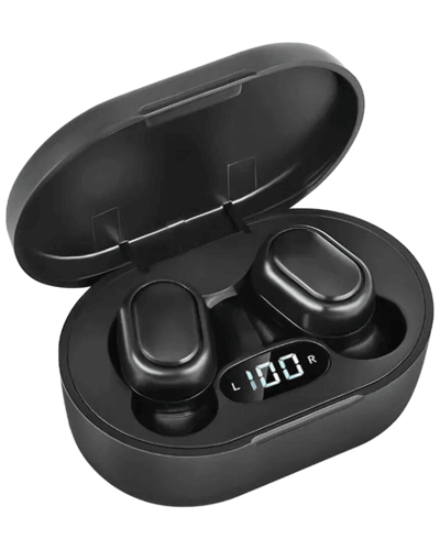 Vysn Rockinpods Black Waterproof Bluetooth Earbuds With Digital Display