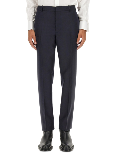 Alexander Mcqueen Tailored Trousers In Blue