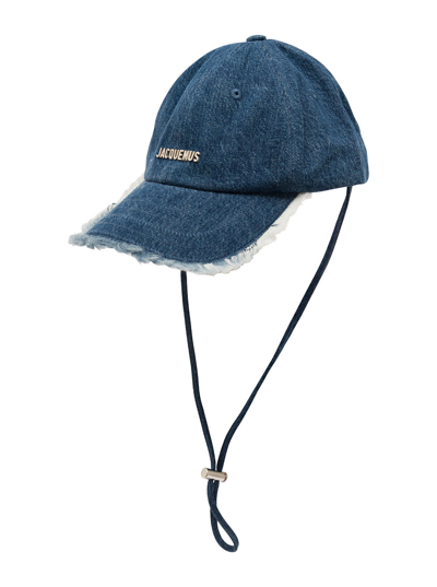 Jacquemus La Casquette Artichaut Denim Cap In Blue