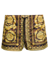 Versace Shorts Baroccodile In Orange