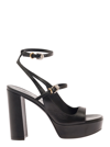 Givenchy Elevated Sandals With Platform Sole And Block Heel In Black