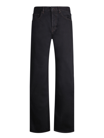 Jacquemus Le De-nimes Fresa Cotton Jeans In Black,brown