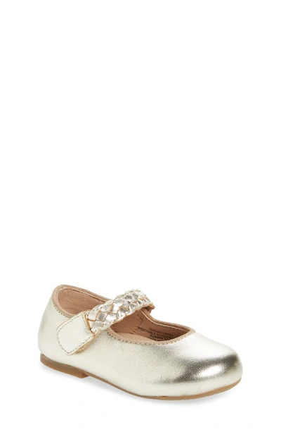 Old Soles Kids' Girls Gold Leather Pumps