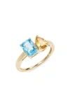 Bony Levy 14k Gold Citrine & Topaz Statement Ring In 14k Yellow Gold