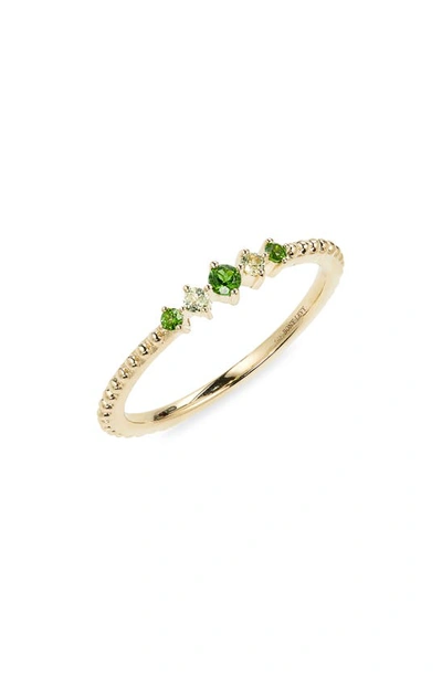 Bony Levy Blc Peridot 14k Gold Stacking Ring In 14k Yellow Gold