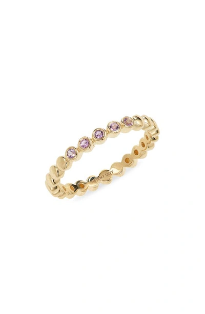 Bony Levy Blc Amethyst 14k Gold Stacking Ring In 14k Yellow Gold