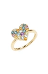 Bony Levy Blc Semiprecious Stone 14k Gold Stacking Ring In 14k Yellow Gold
